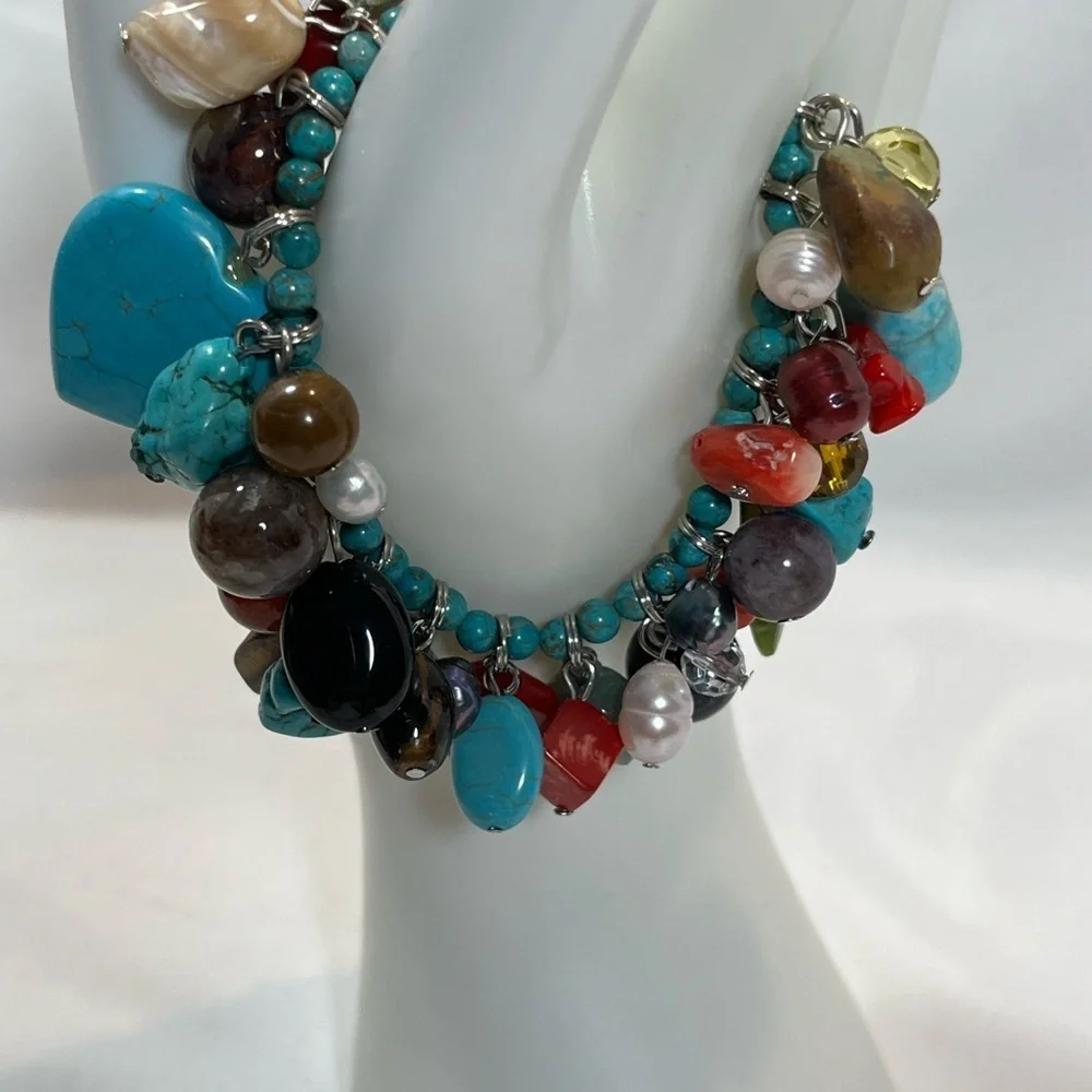 Stone Charm Bracelet